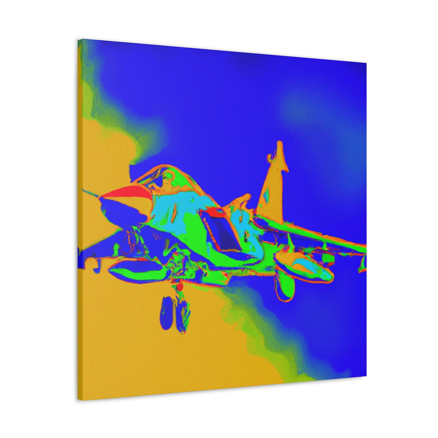 "Supersonic Fauve Fighter" - Canvas