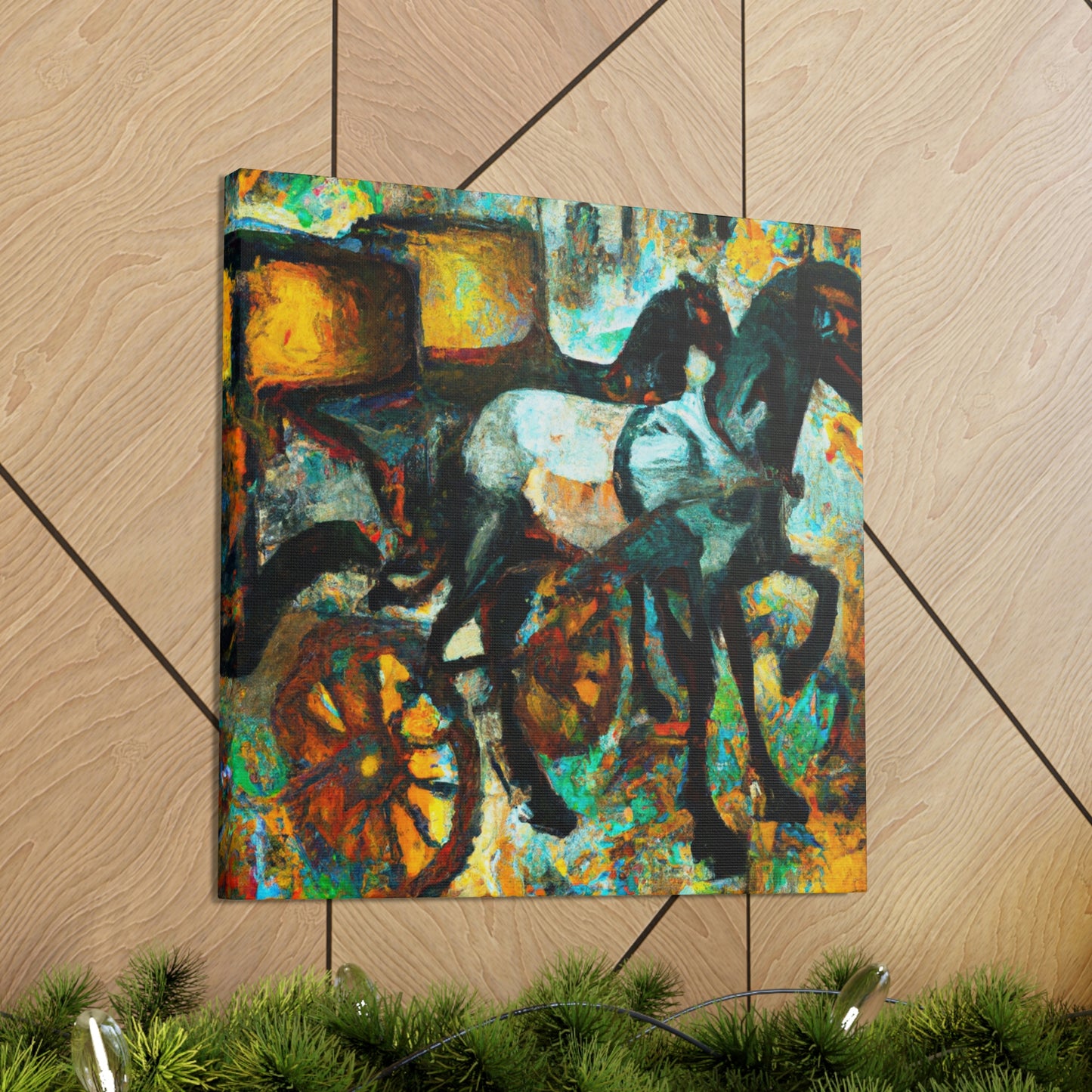 "Horse and Carriage Ride" - Canvas