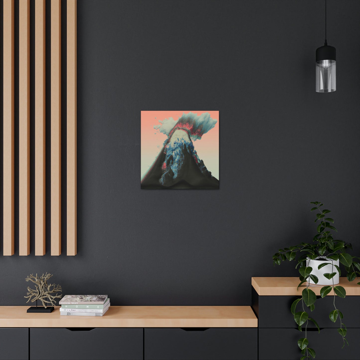 Volcano's Fiery Fury - Canvas