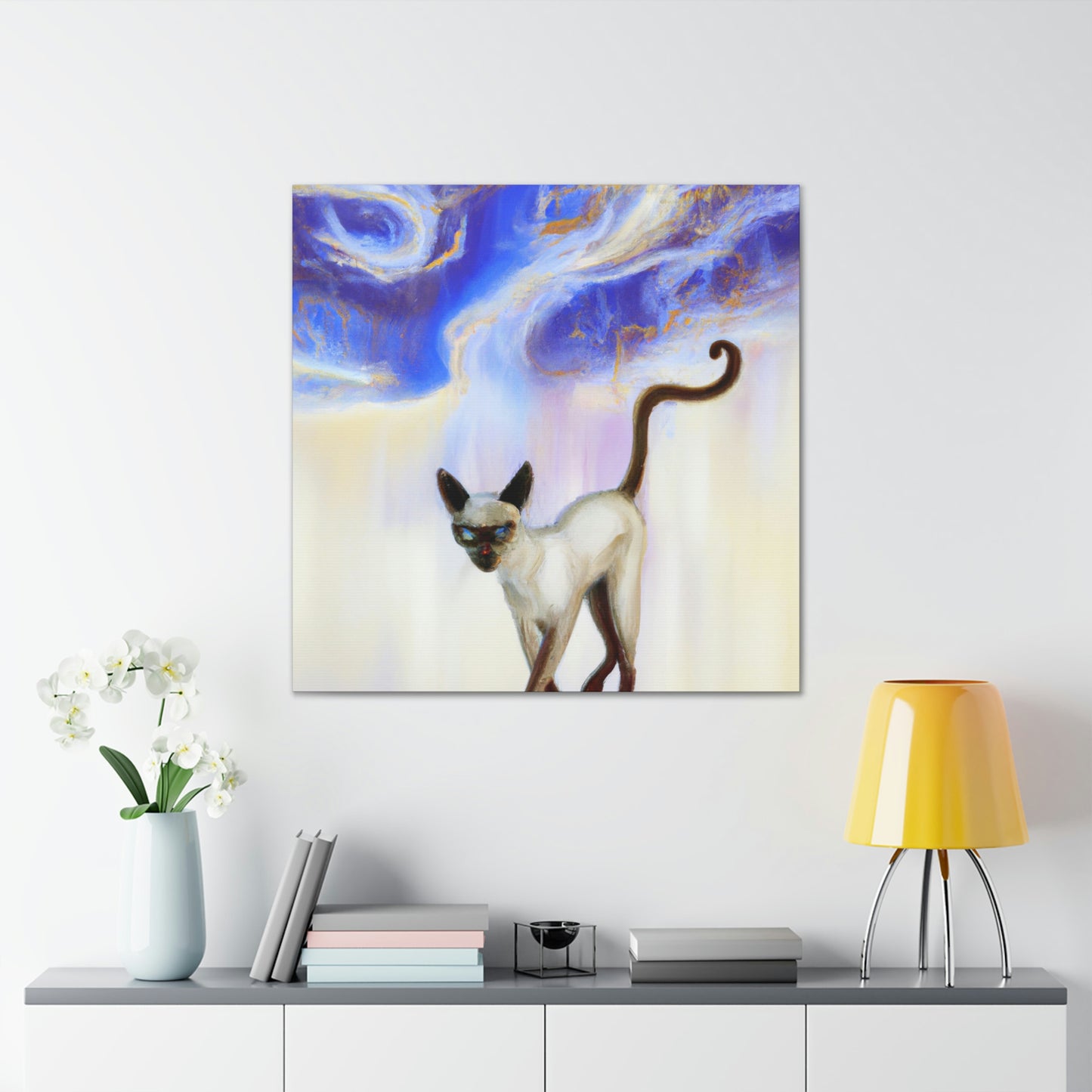 Siamese Abstraction Dance - Canvas