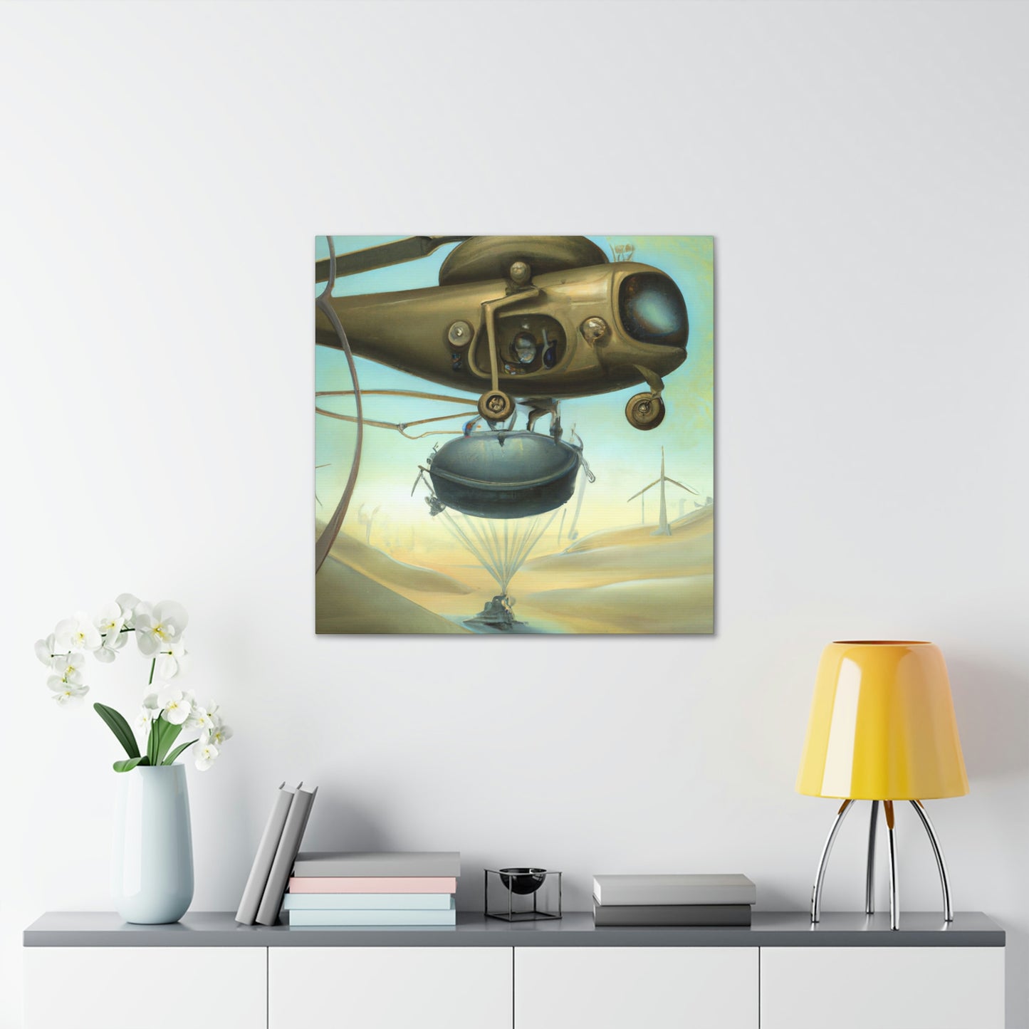 Helicopter in Surrealism - Canvas