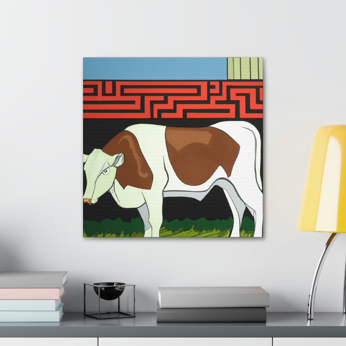 Calves in Art Deco - Canvas