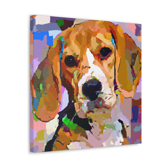 Fauvism Beagle Reflection - Canvas