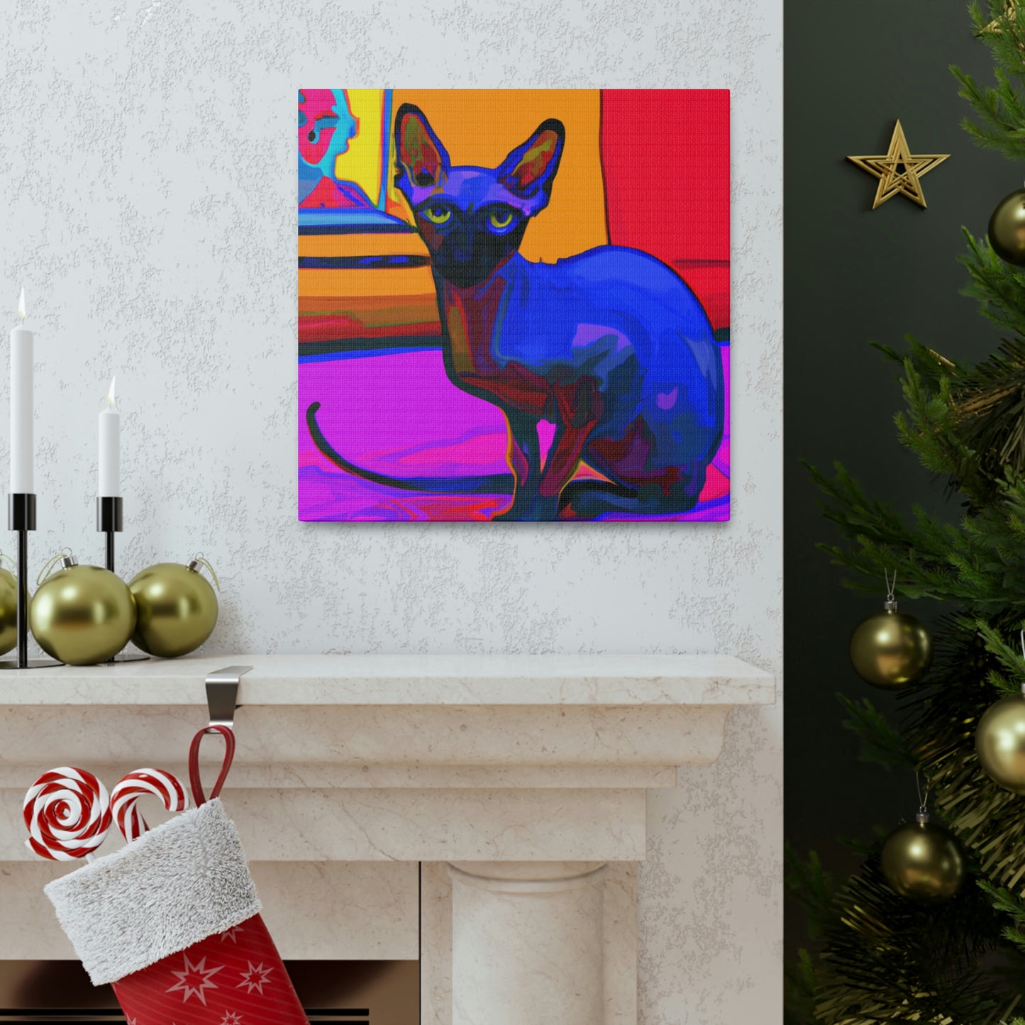 Sphynx in Fauvism - Canvas