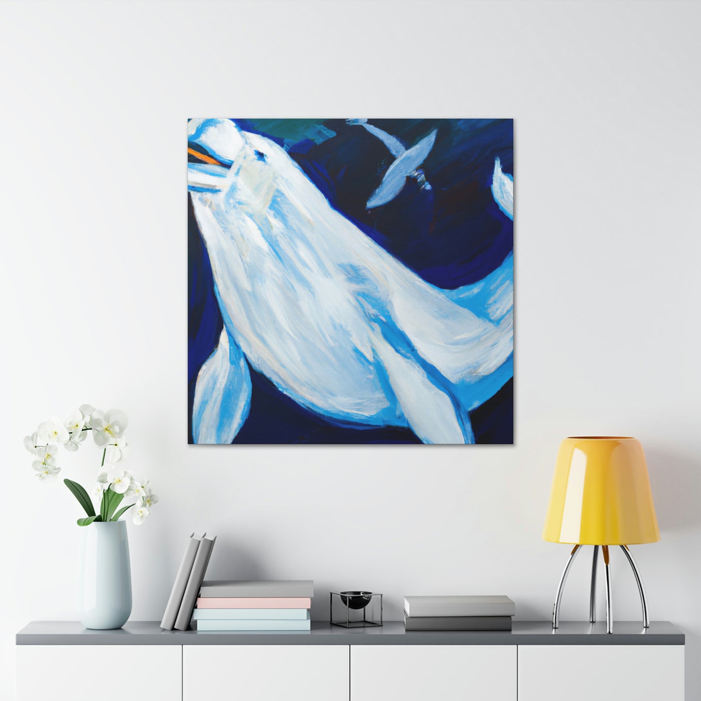 Beluga Whale Symphony - Canvas