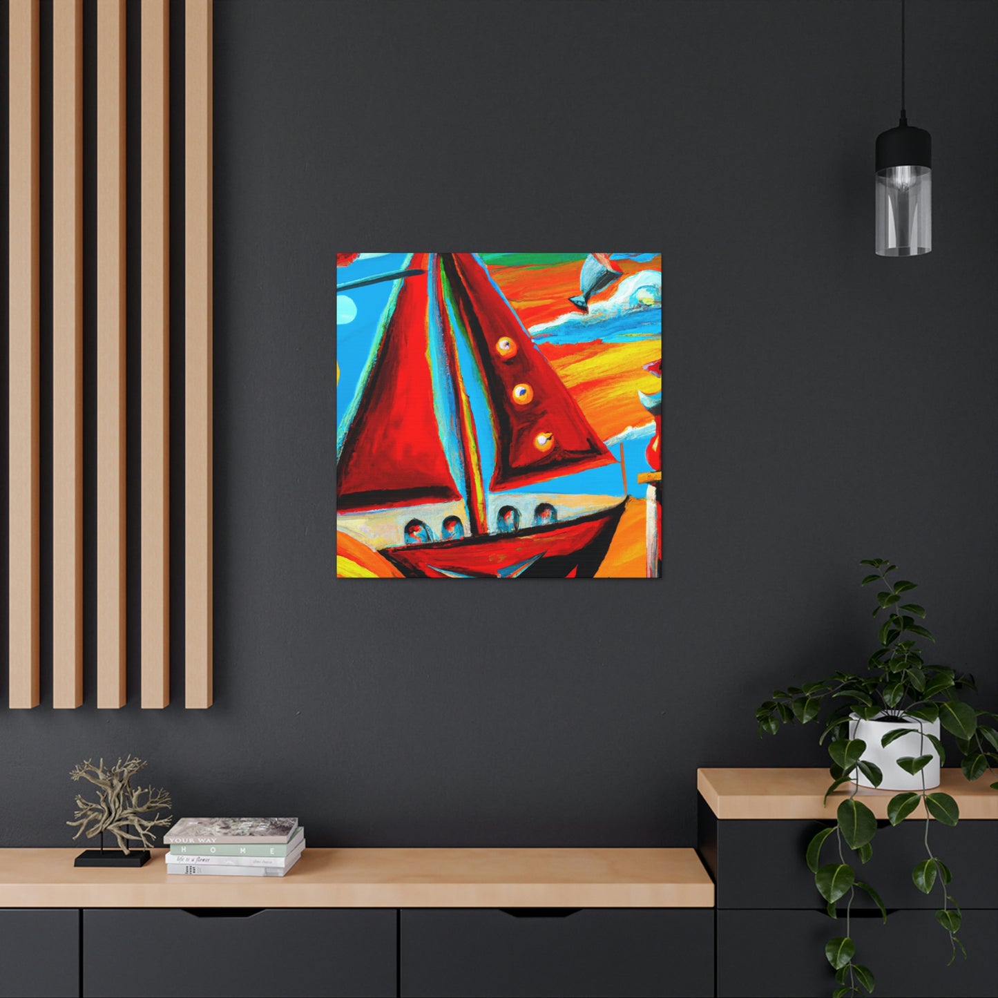 Sailboat in Dreamscape - Canvas