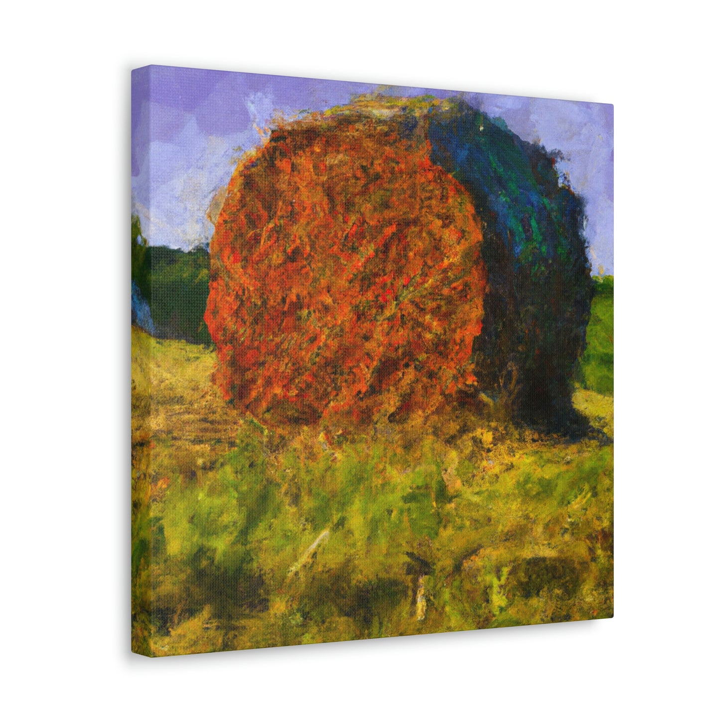 "Hay Bales in Bloom" - Canvas