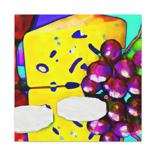 Cheesy Grapes Pop Art - Canvas