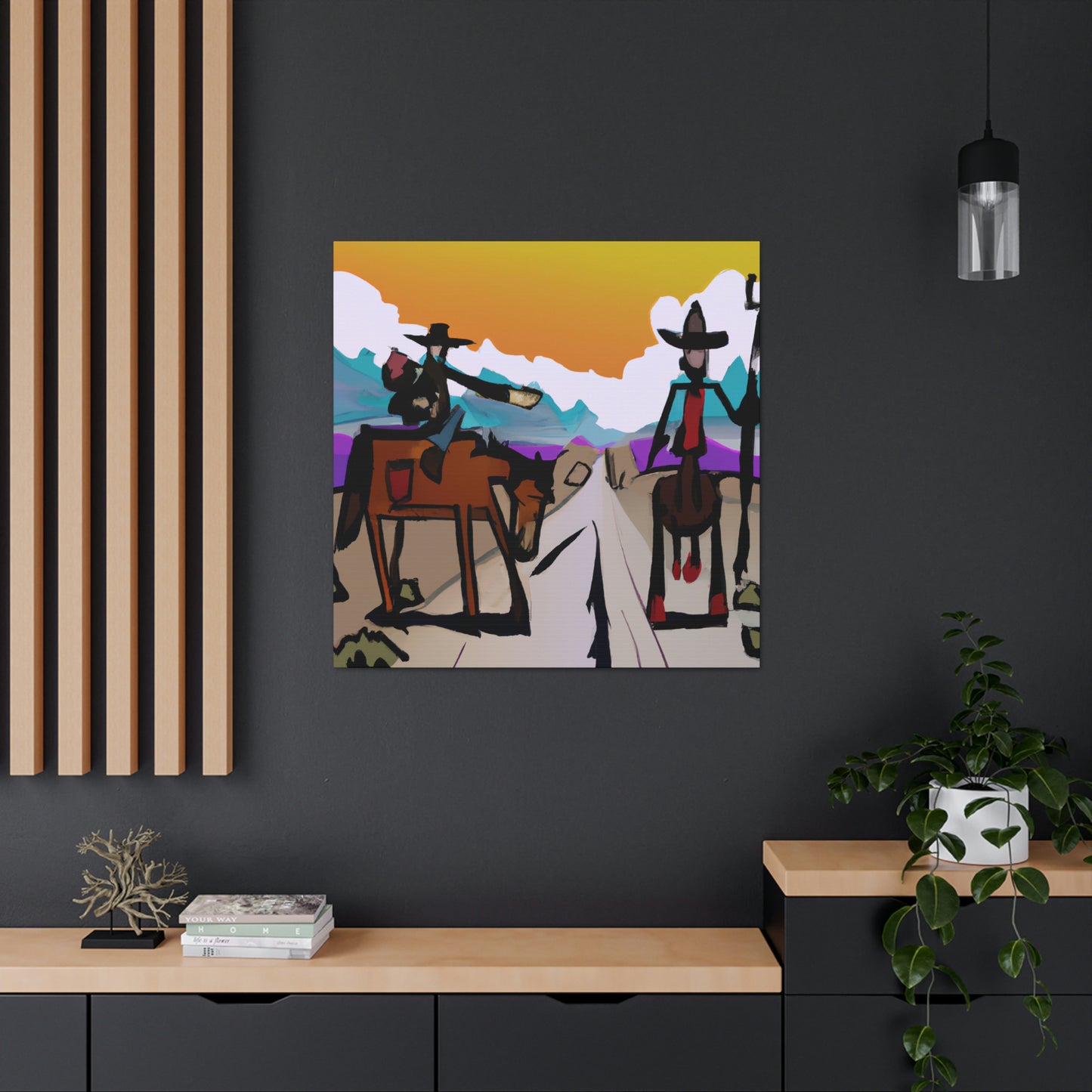 "Western Landscape Sunrise" - Canvas