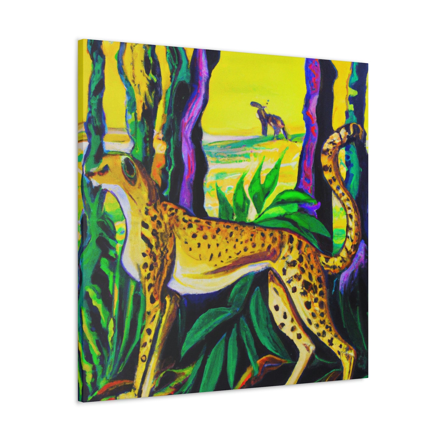 "Cheetah's Jazz Roar" - Canvas