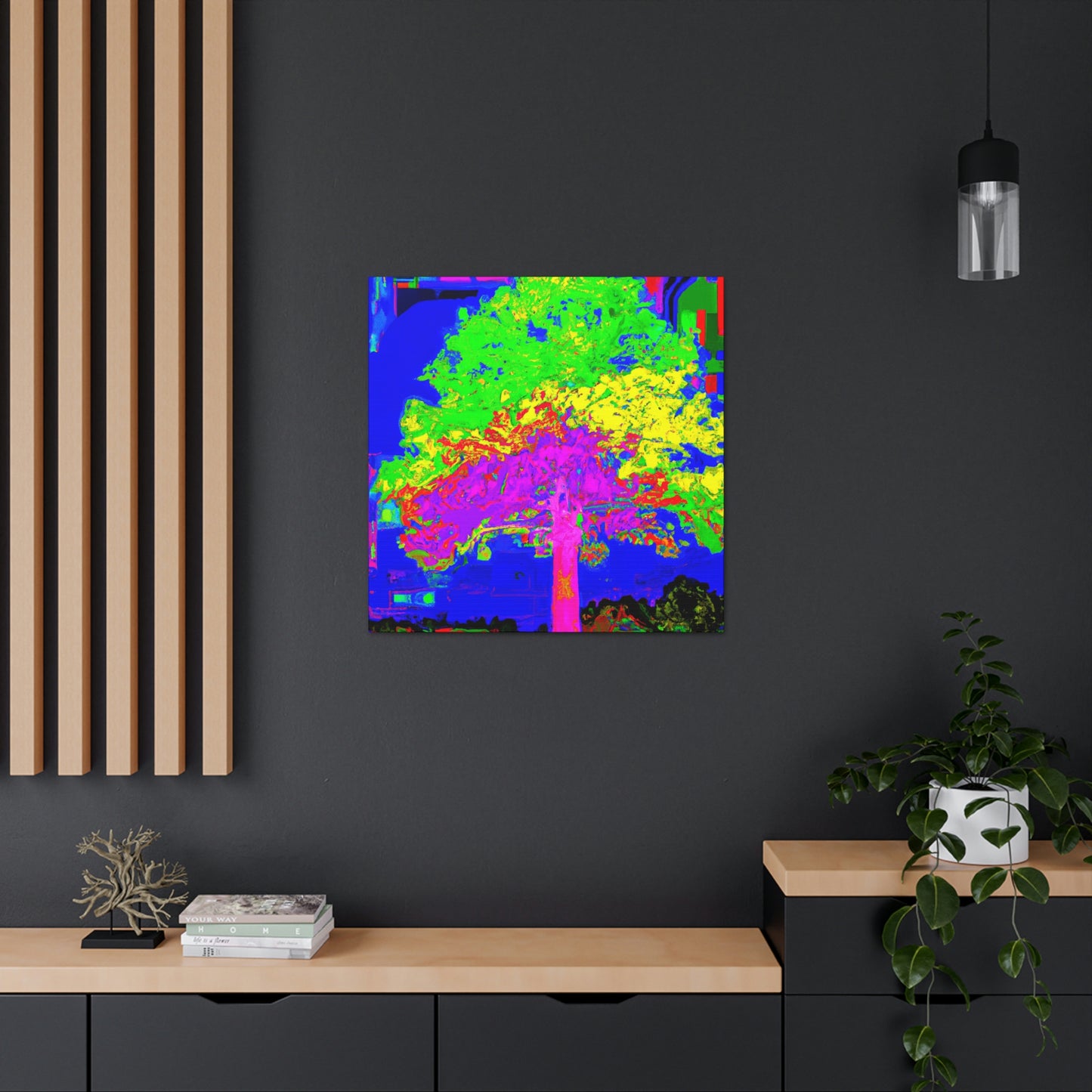 Oak Tree Expressionism. - Canvas