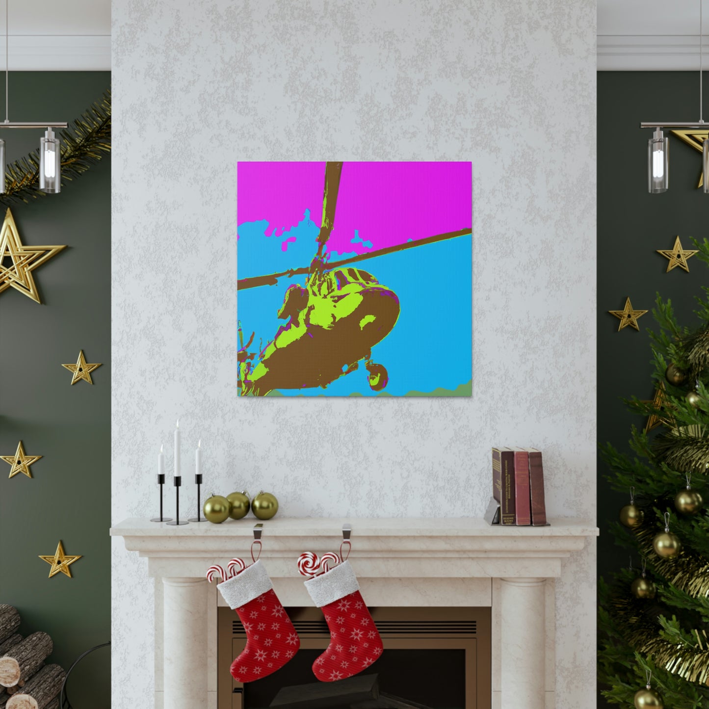 Helicopter Pop Artful - Canvas