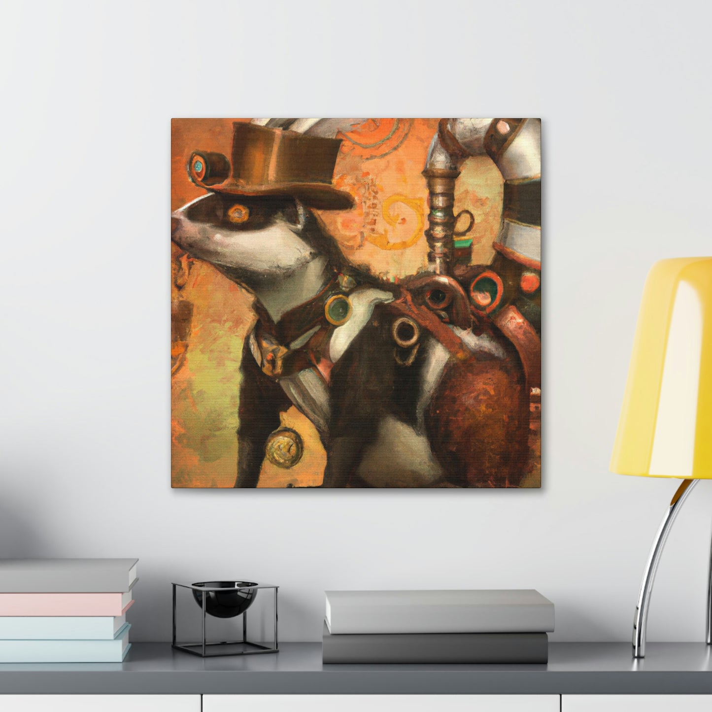 Skunk In Steam-Time - Canvas