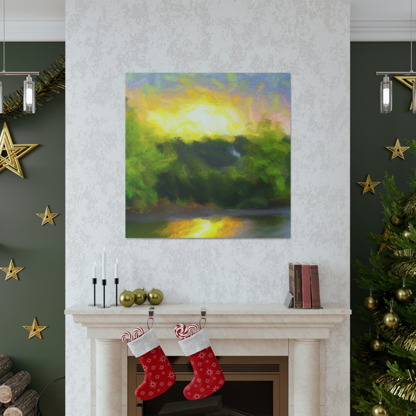 "Starry Sunrise Expanse" - Canvas