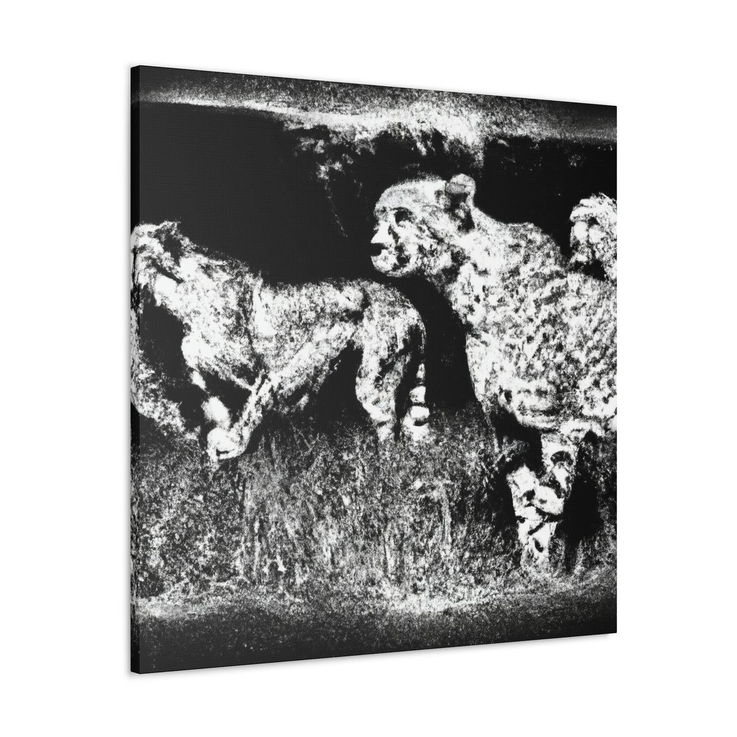 Cheetah in Abstract Form - Canvas