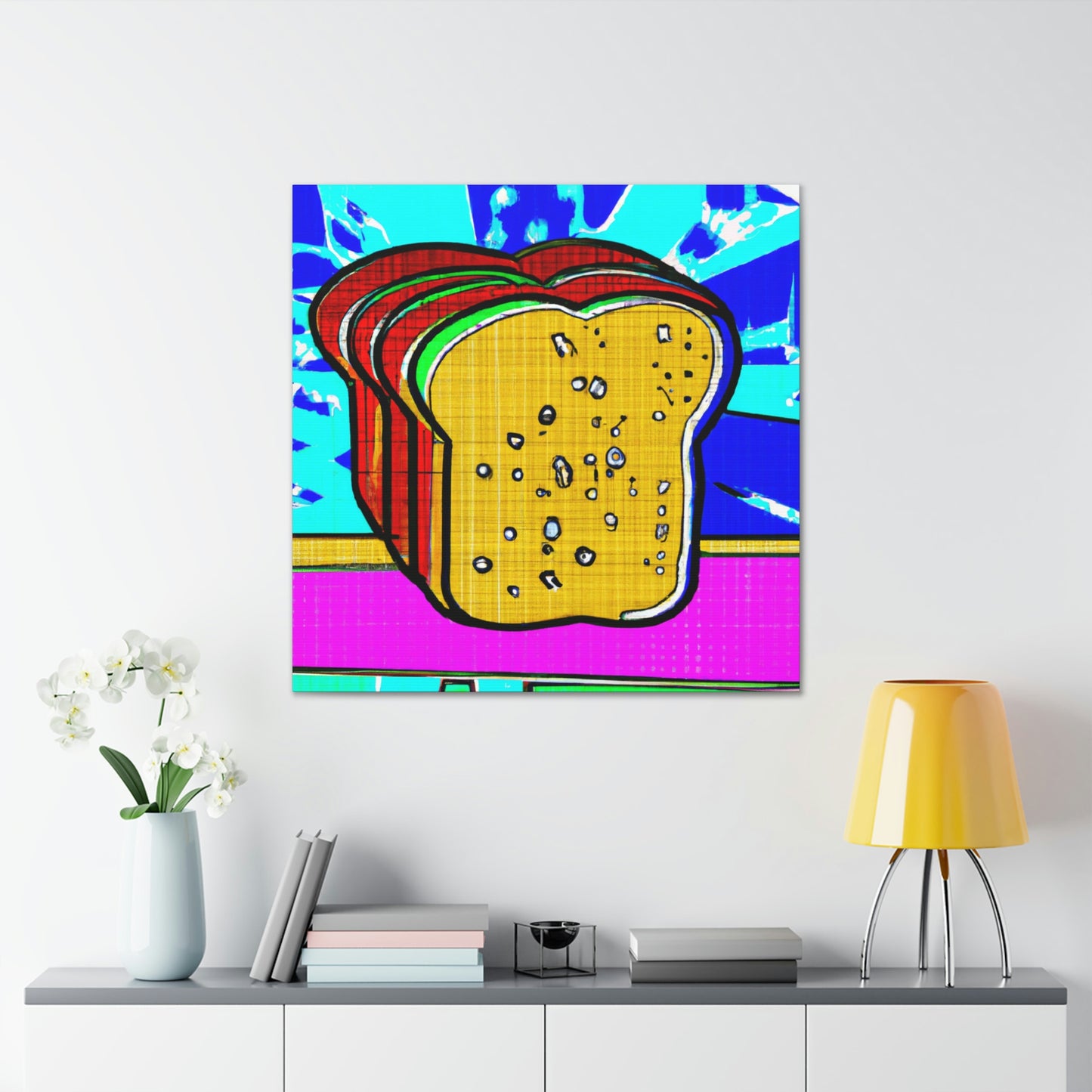 Bread in Pop Art - Canvas