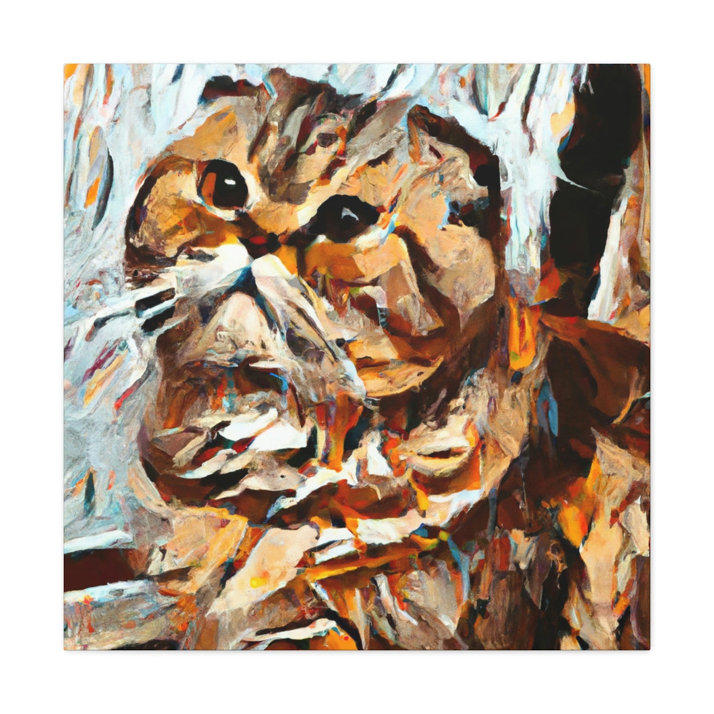 Scottish Fold Abstraction - Canvas