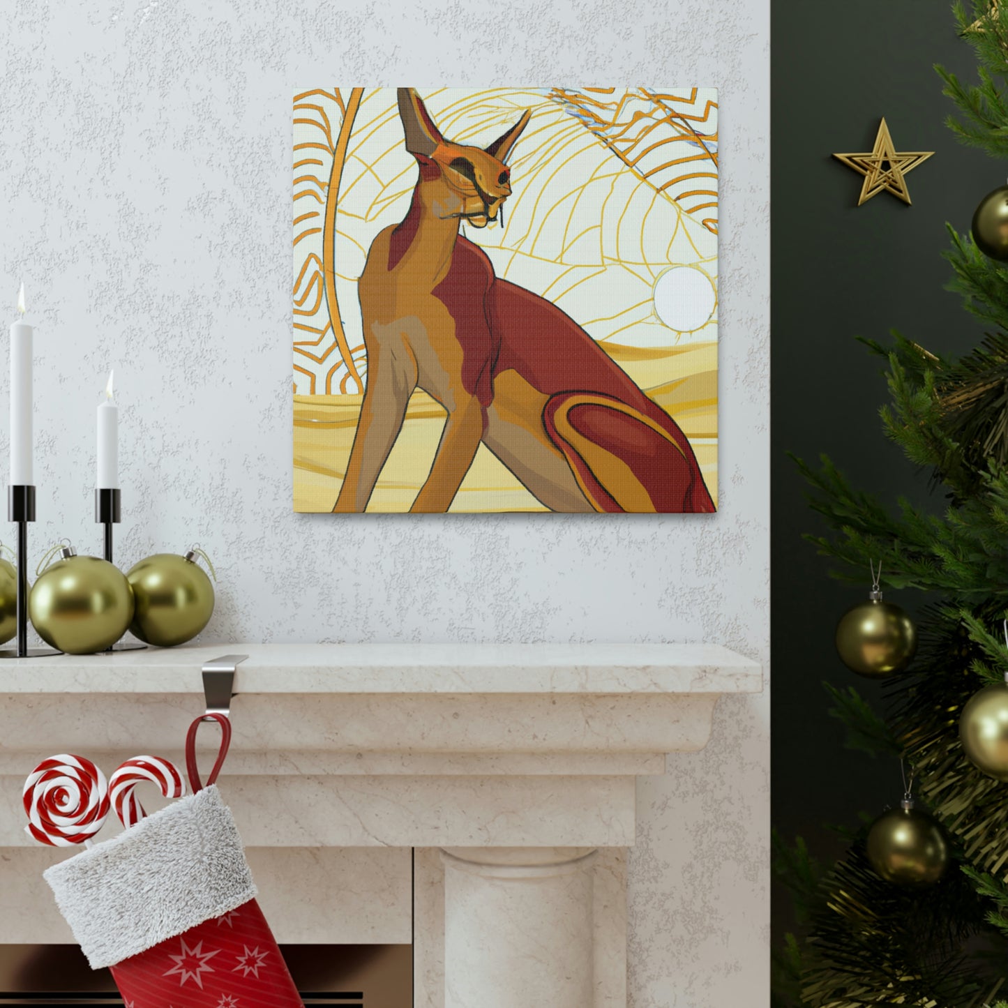 Radiant Caracal Splendor - Canvas