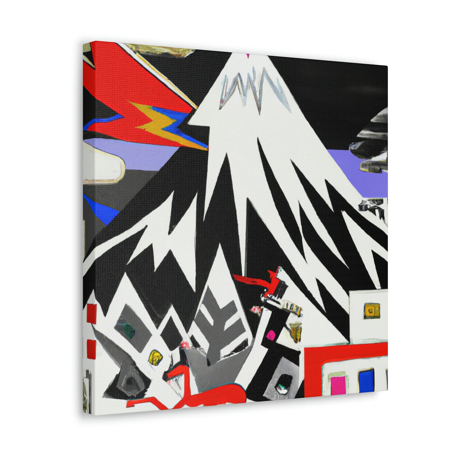 Snowy Mountain Utopia - Canvas