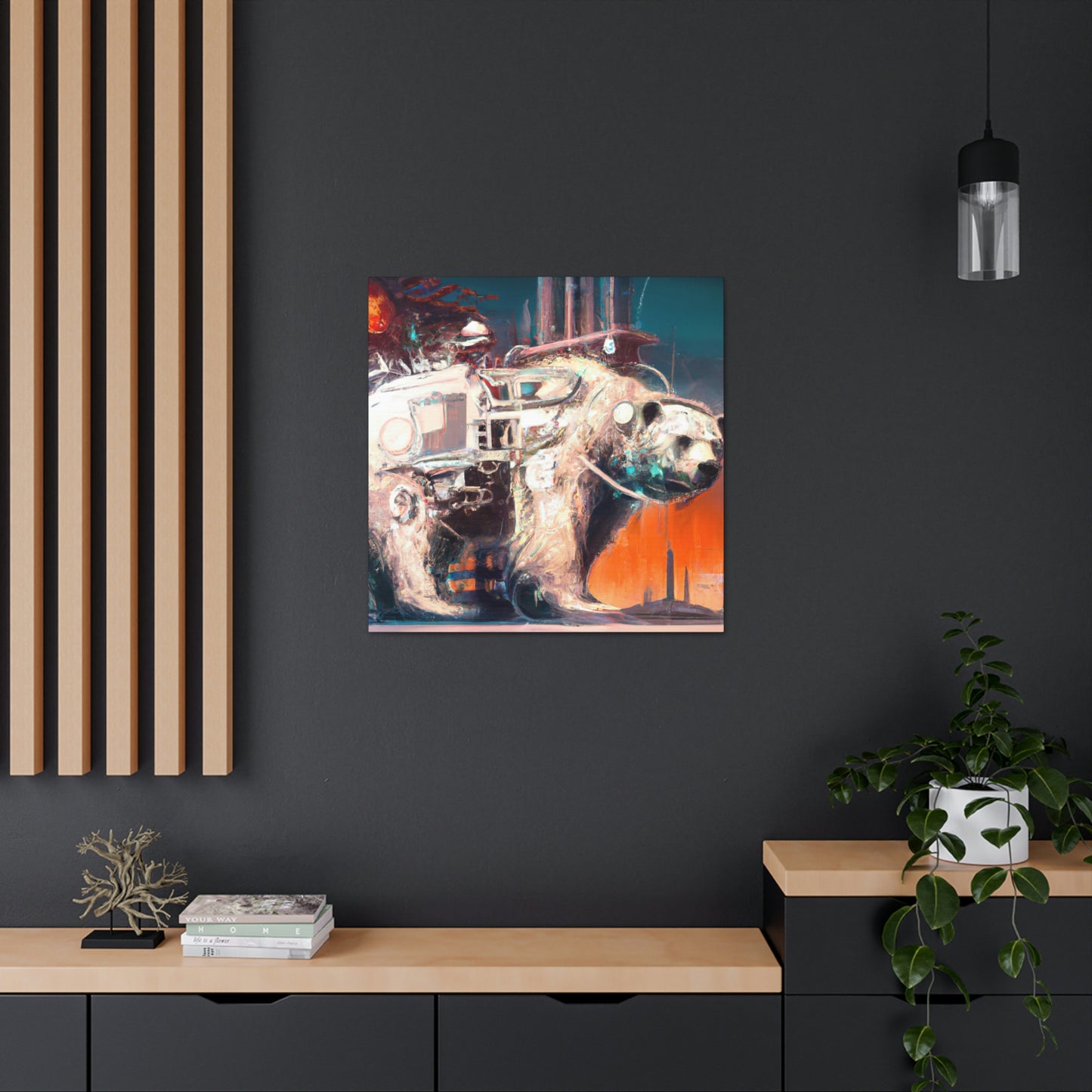 Polar Bear Mechanical Maker - Canvas