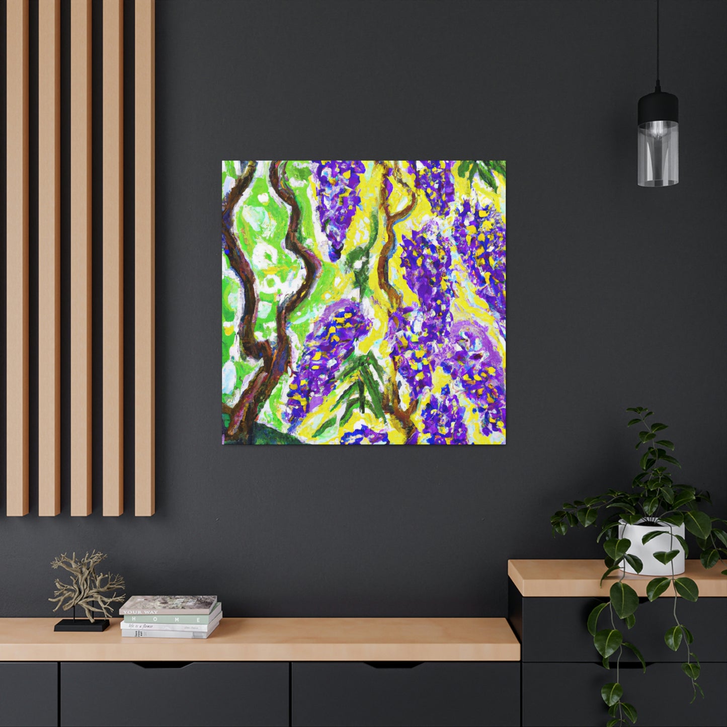 "Wisteria Eden Bloomed" - Canvas