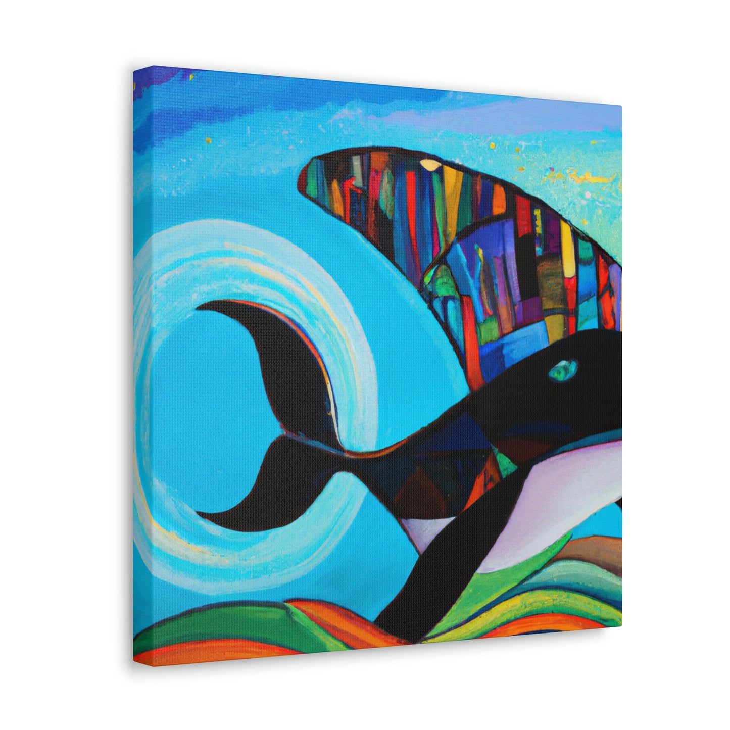 "Whaling in Art Deco" - Canvas