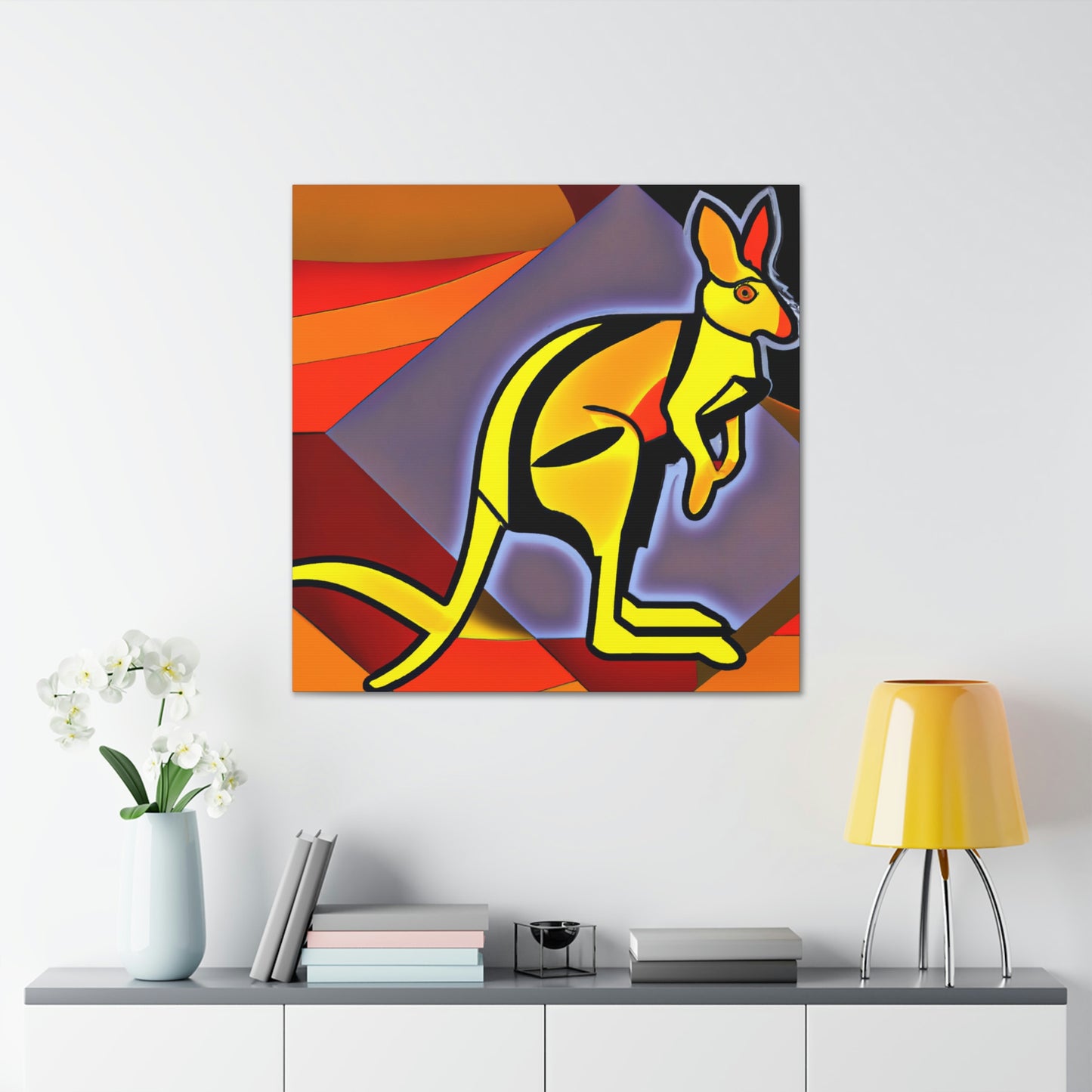 "Wallaby's Roaring Dance" - Canvas