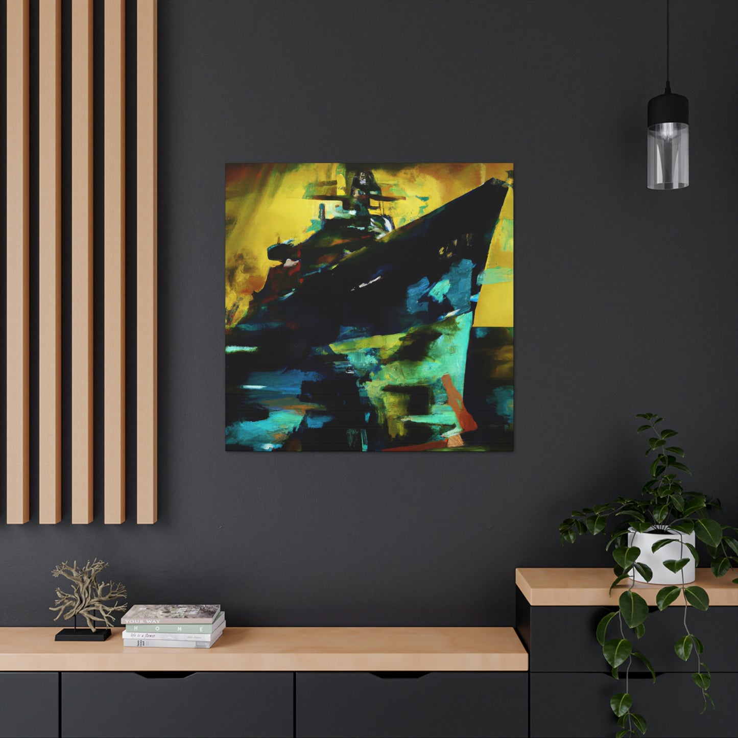 "Battleship at Dawn" - Canvas