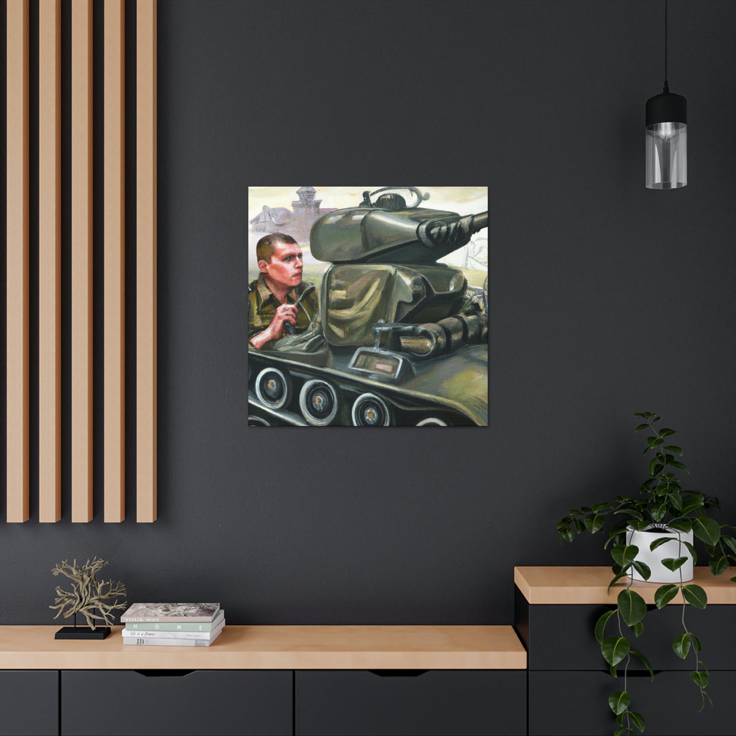 "Tank Operator Dreamscape" - Canvas