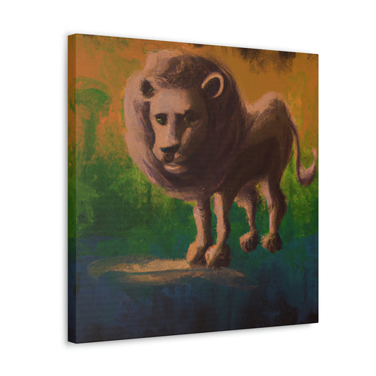 Lion in Baroque Era - Canvas