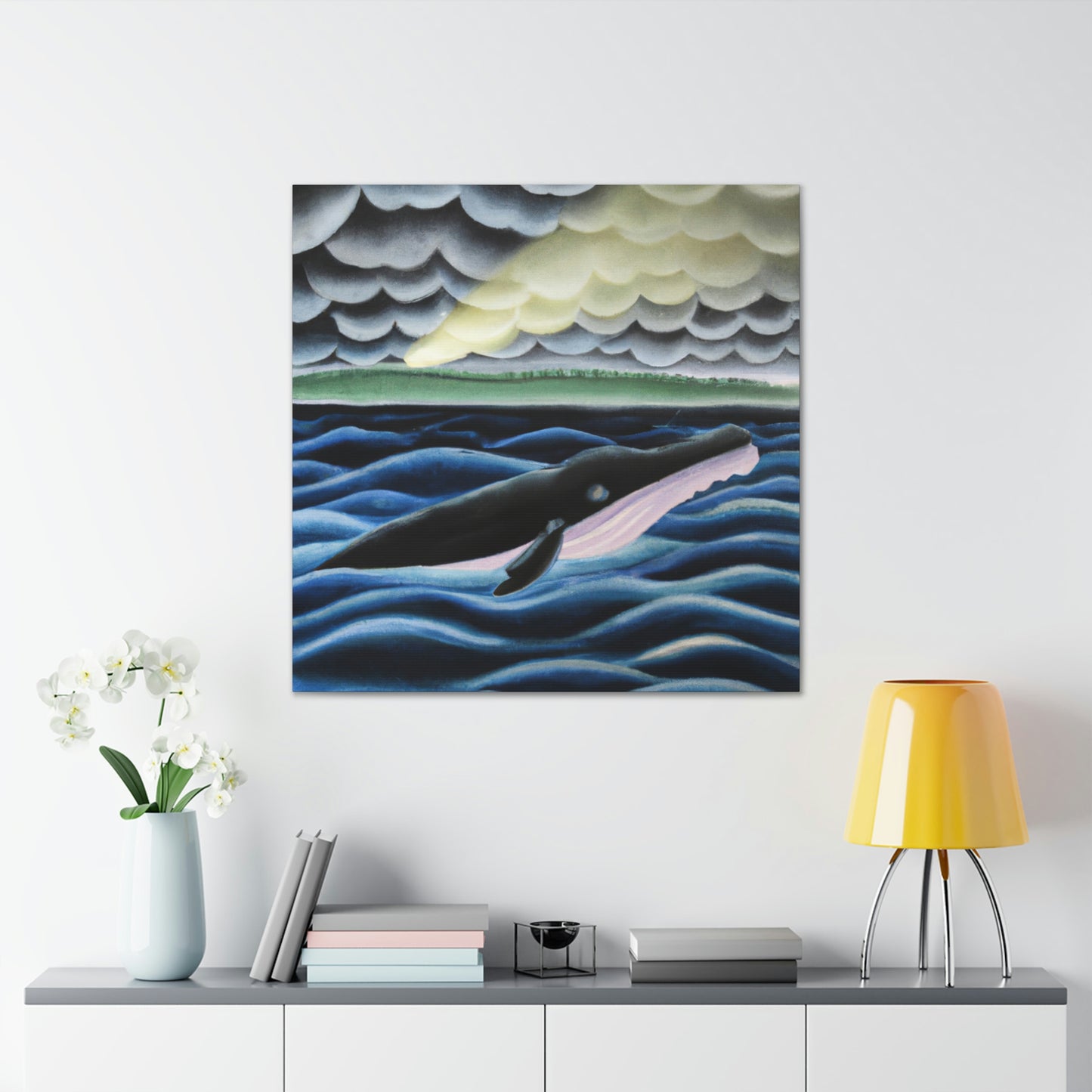 Whale in Absinthia - Canvas