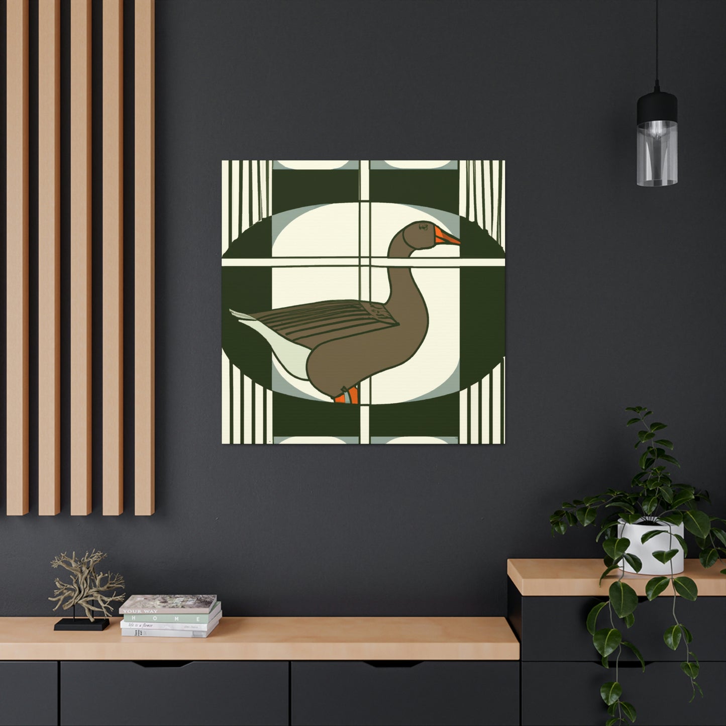 Goose in Deco Style - Canvas