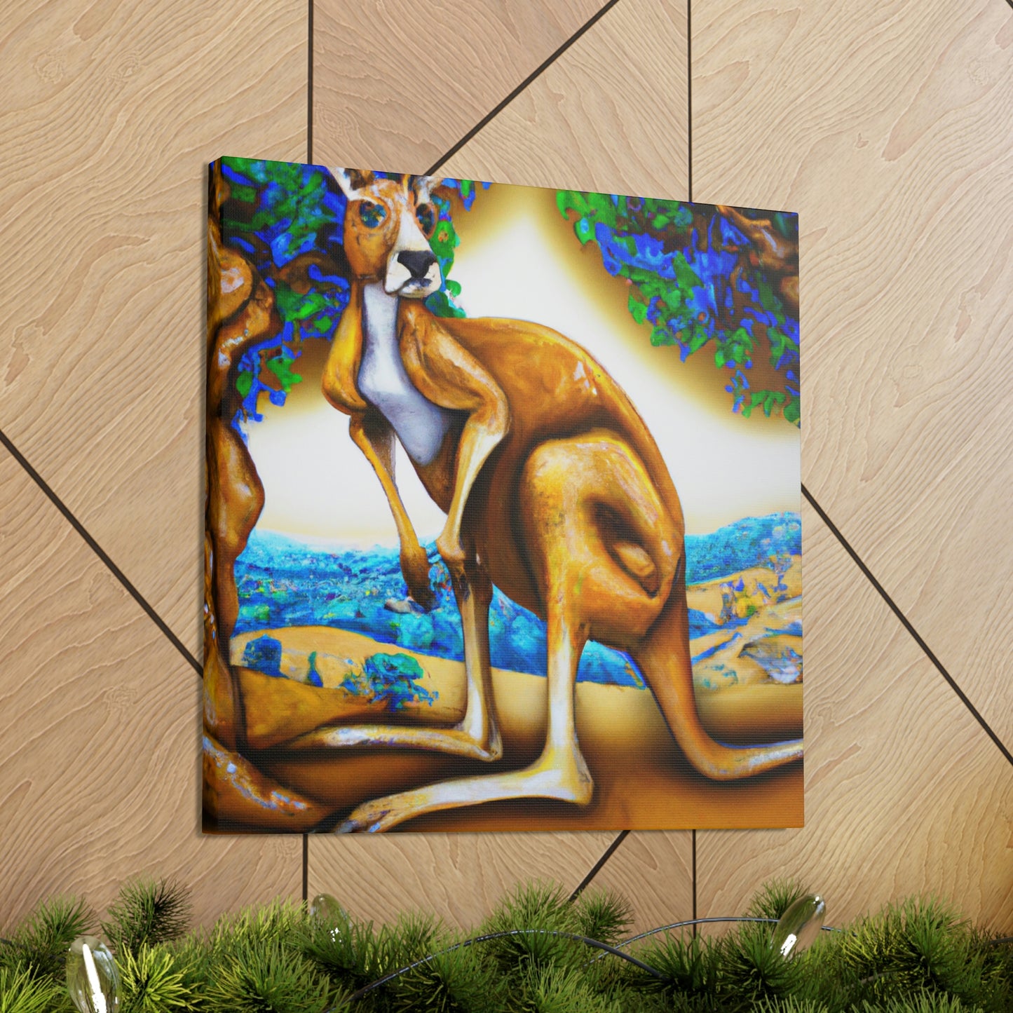 Kangaroo's Legendary Bounce - Canvas