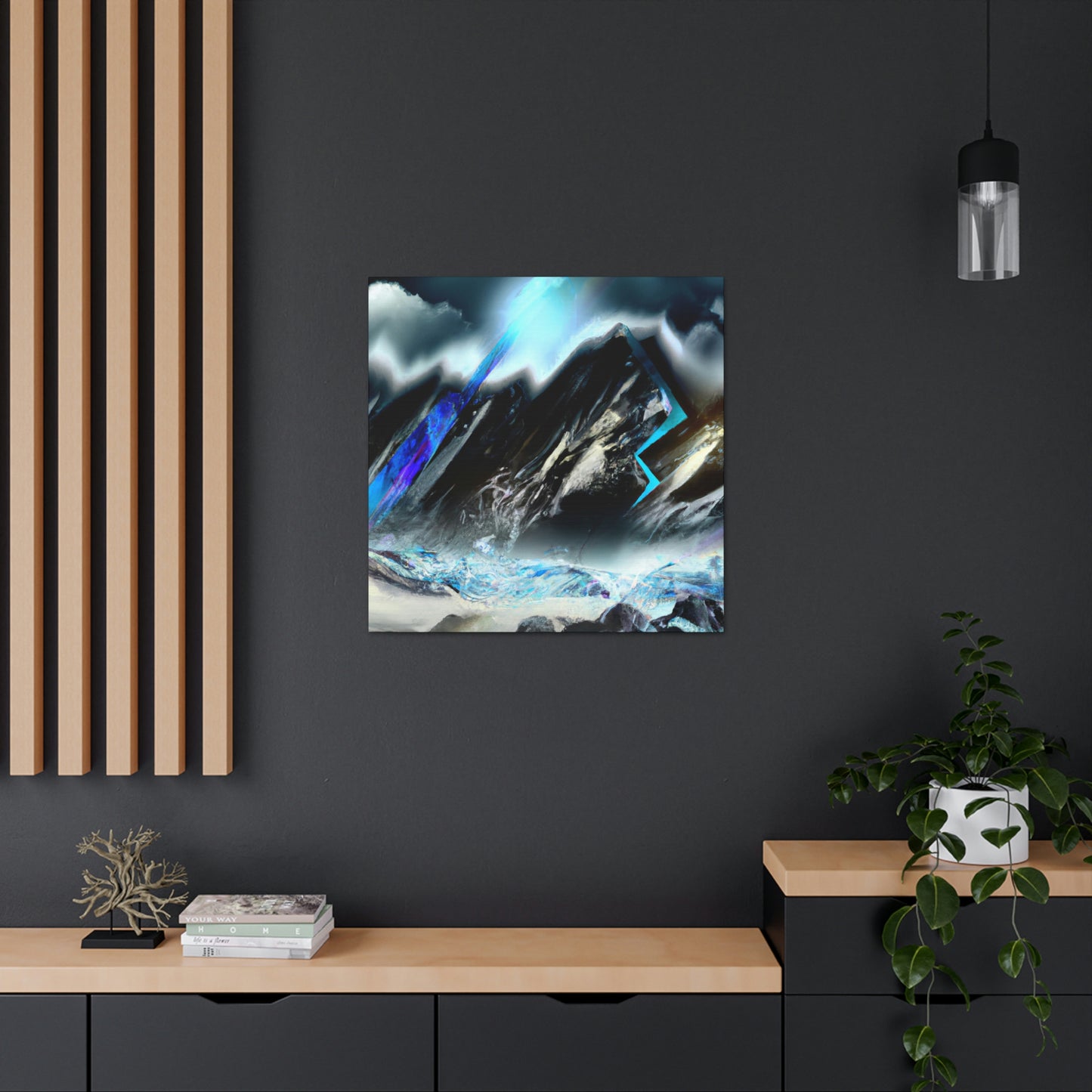 Snowy Mountain Majesty - Canvas