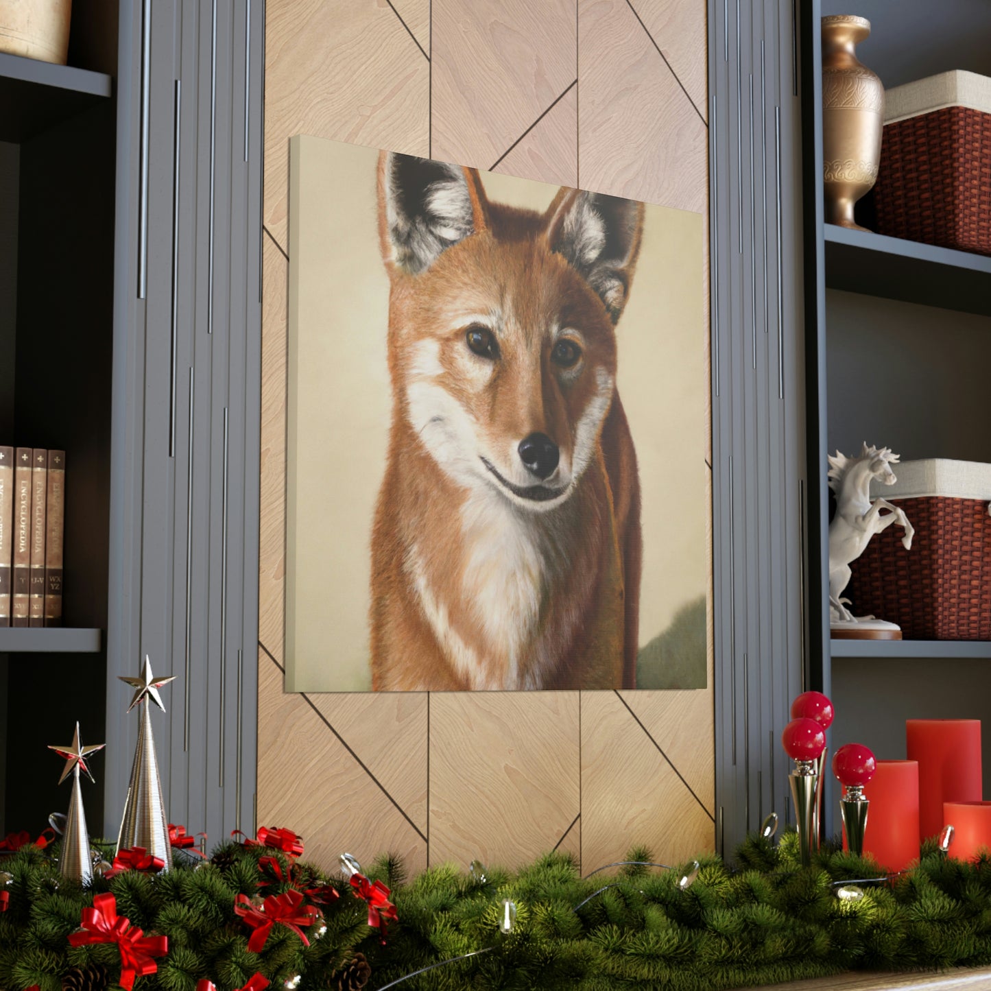 Dhole in Hyperrealism - Canvas