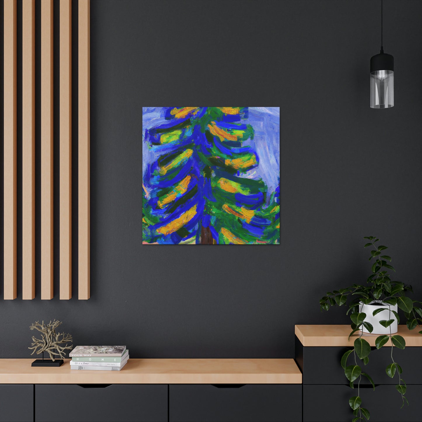 "Spruce Tree Expressionism" - Canvas