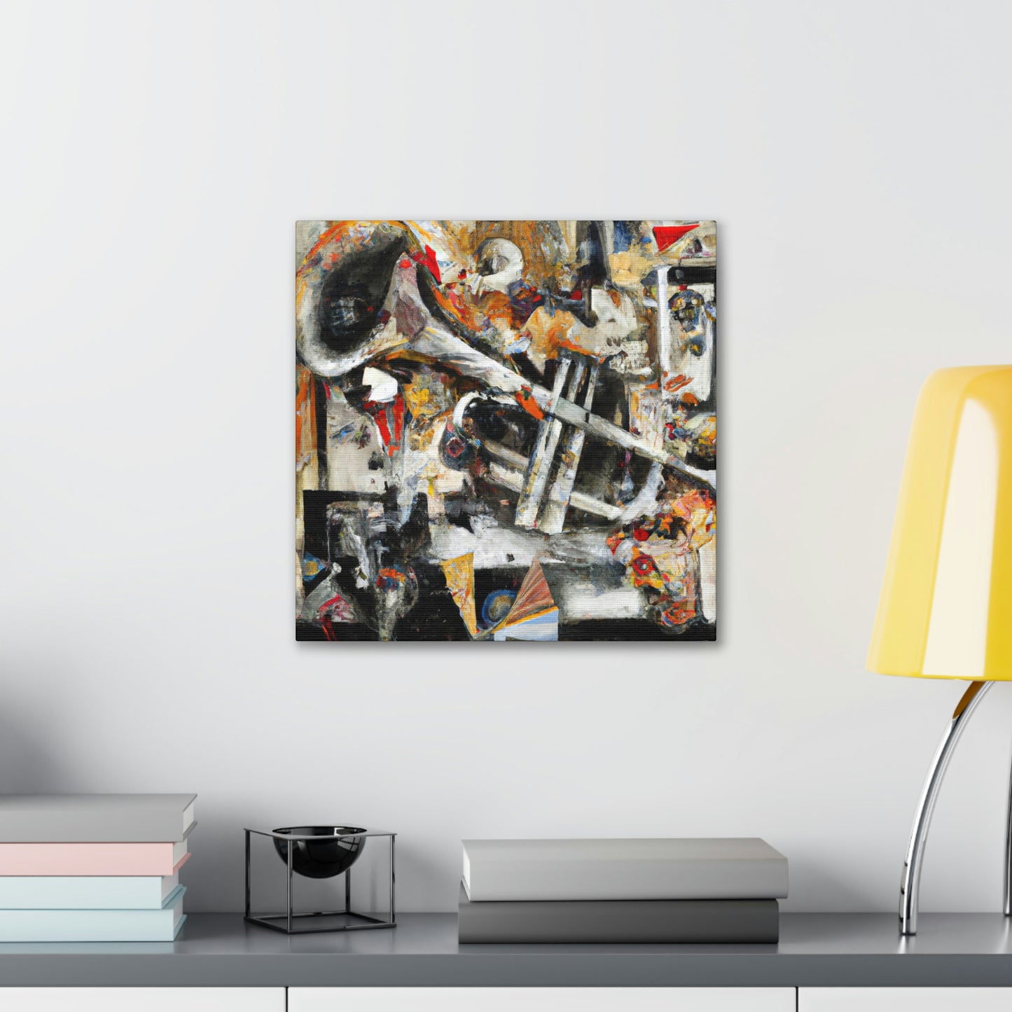 Trombone in Abstraction - Canvas