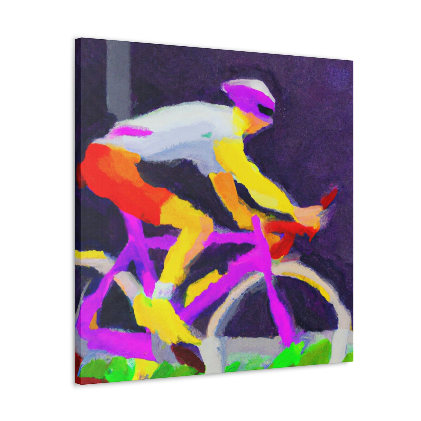 Bicycling in Minimalism - Canvas