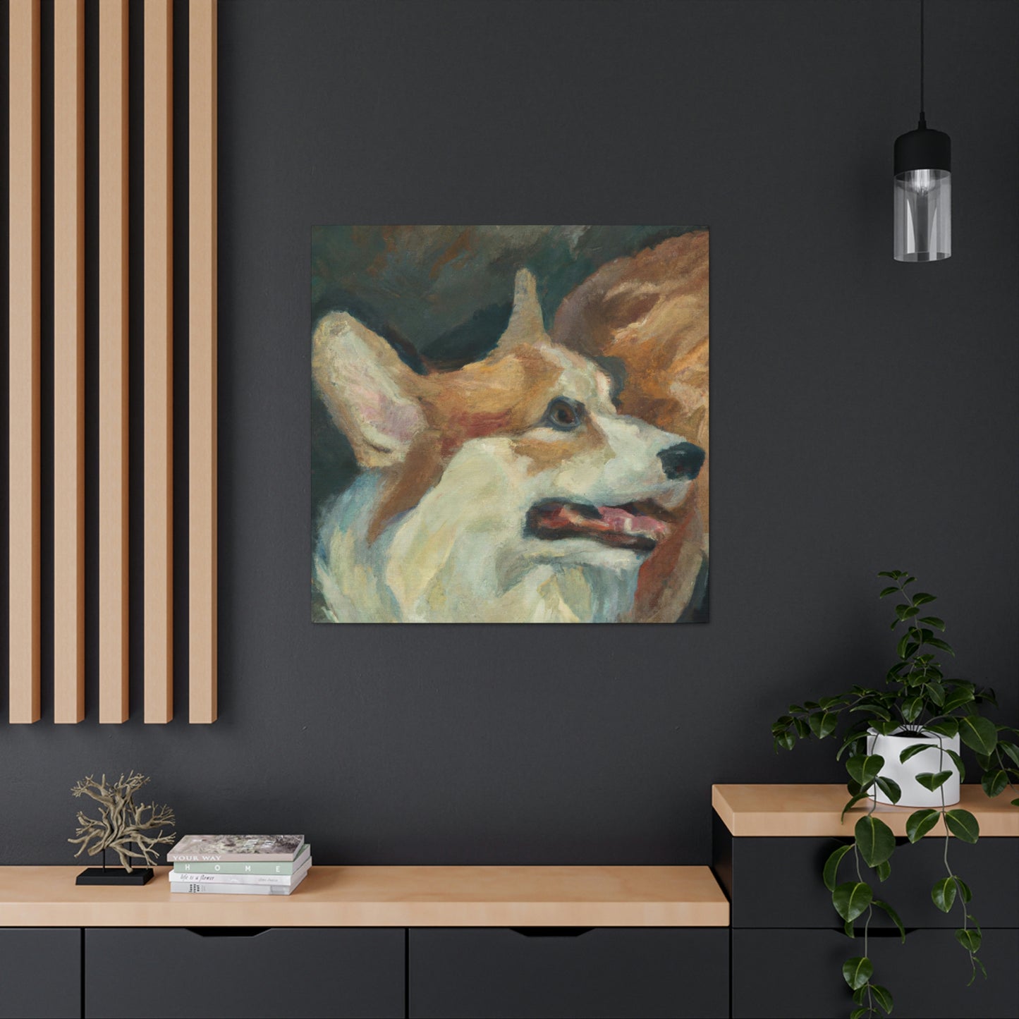 Corgi's Surreal Dream - Canvas