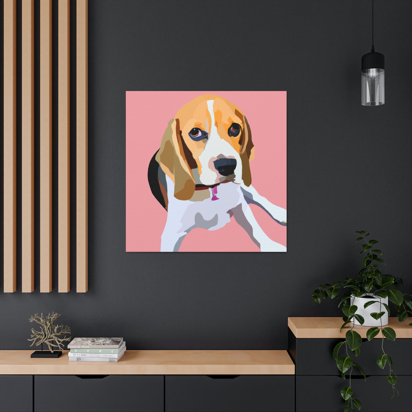 "Regal Beagle Minimalism" - Canvas