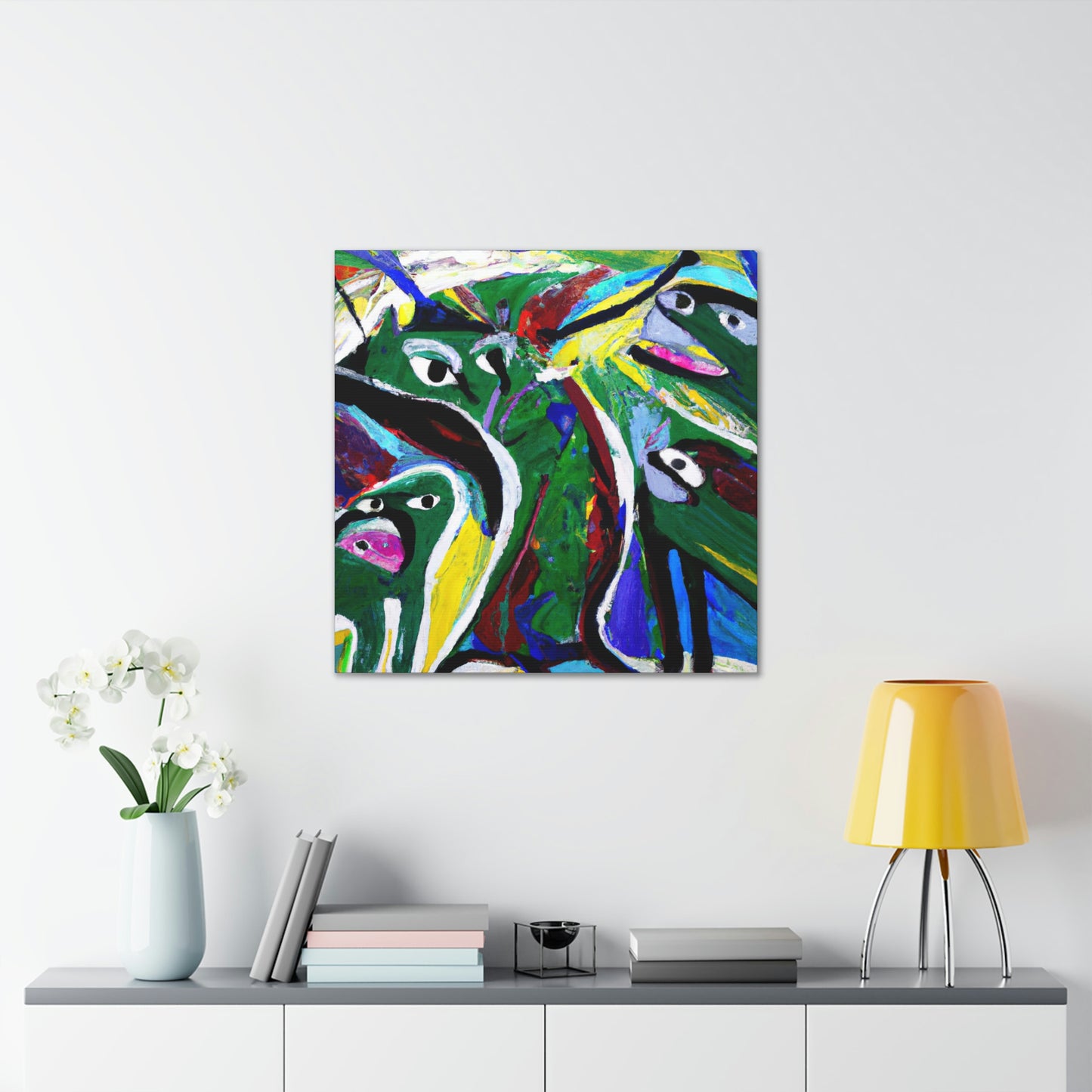 Otters in Abstraction - Canvas