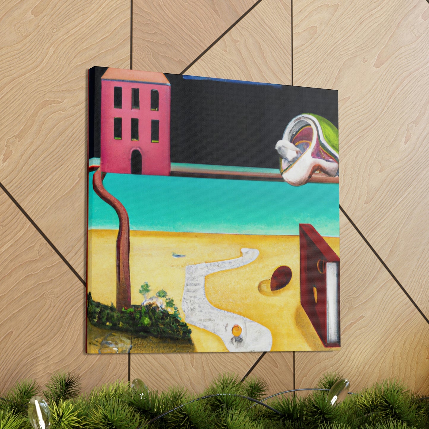 "Tropical Beach Mirage" - Canvas