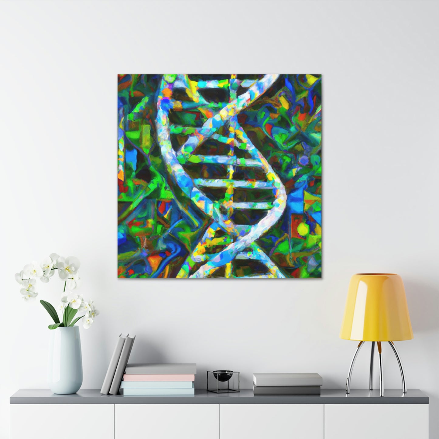 "Chromosomal Color Harmony" - Canvas