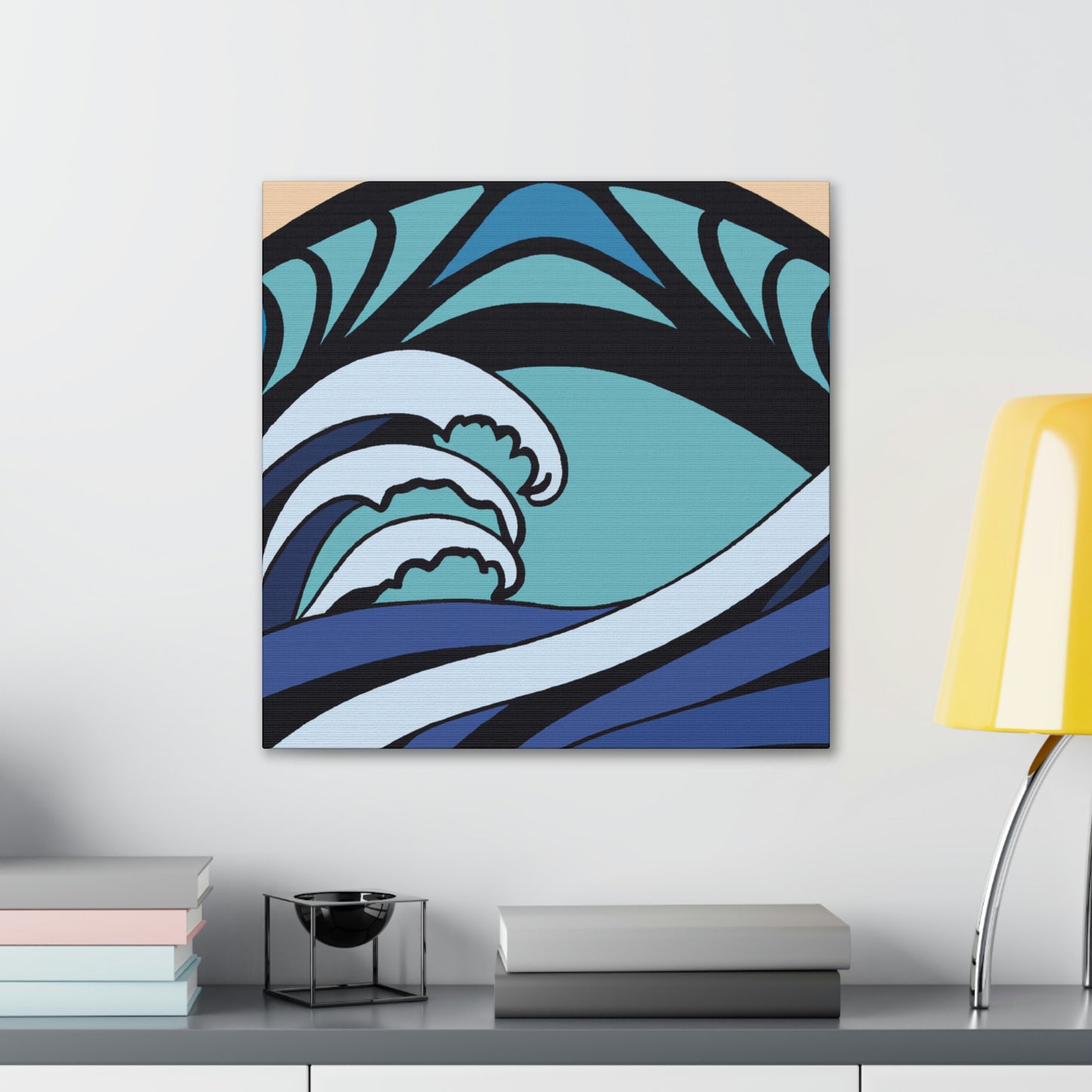 "Waves of Blue Luxury" - Canvas