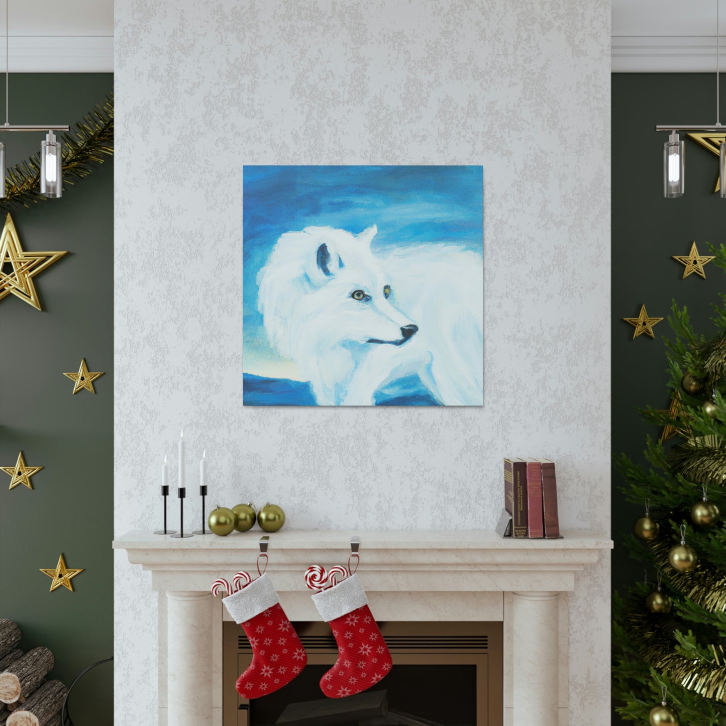 Arctic Wolf Creation - Canvas