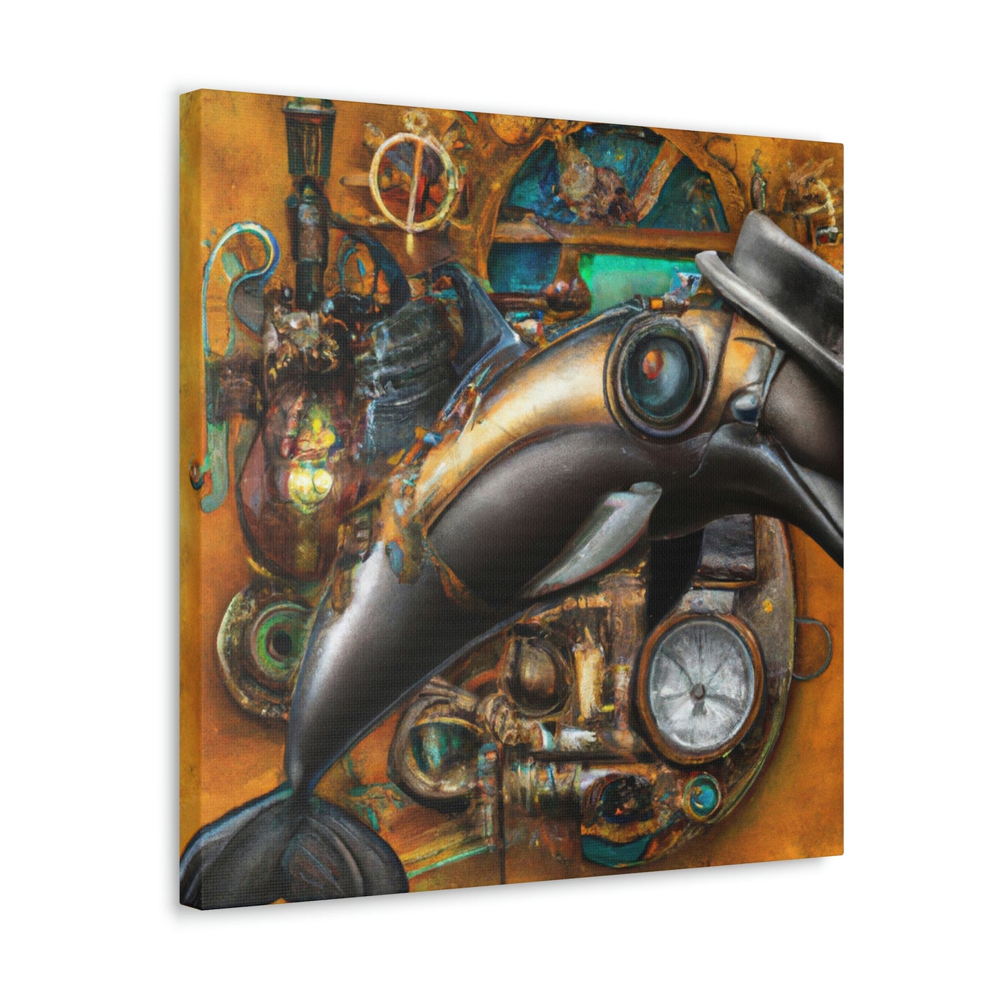 Dolphin Steampunk Ballet - Canvas