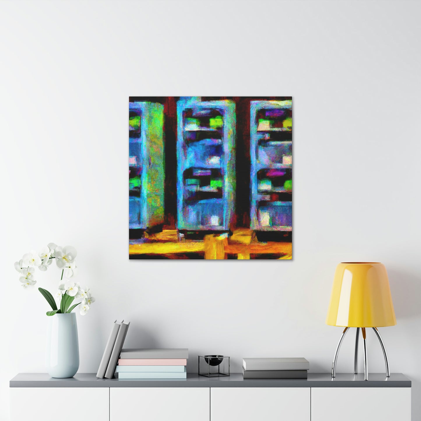 "Digital Tech Impressionism" - Canvas