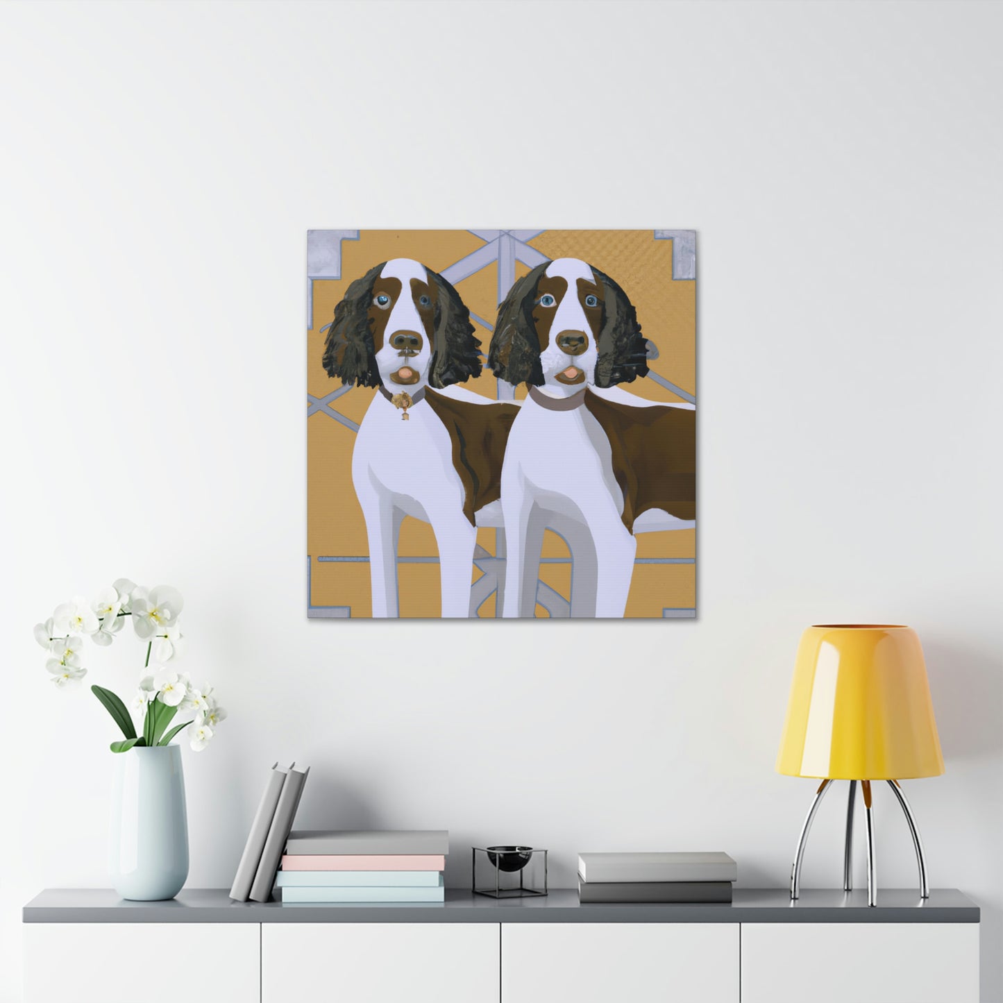 "Springer in Style Deco" - Canvas