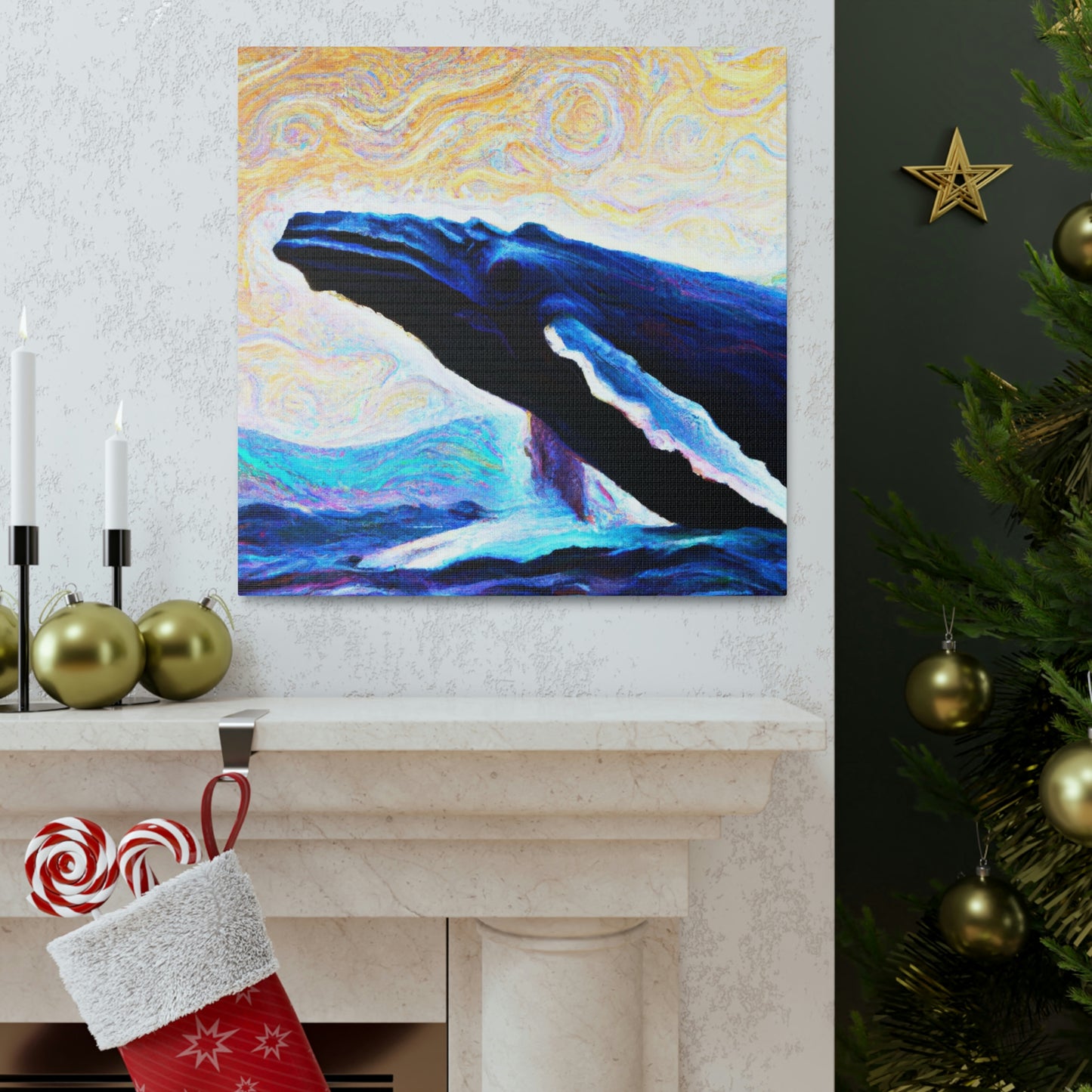 "Humpback Whale Enchantment" - Canvas