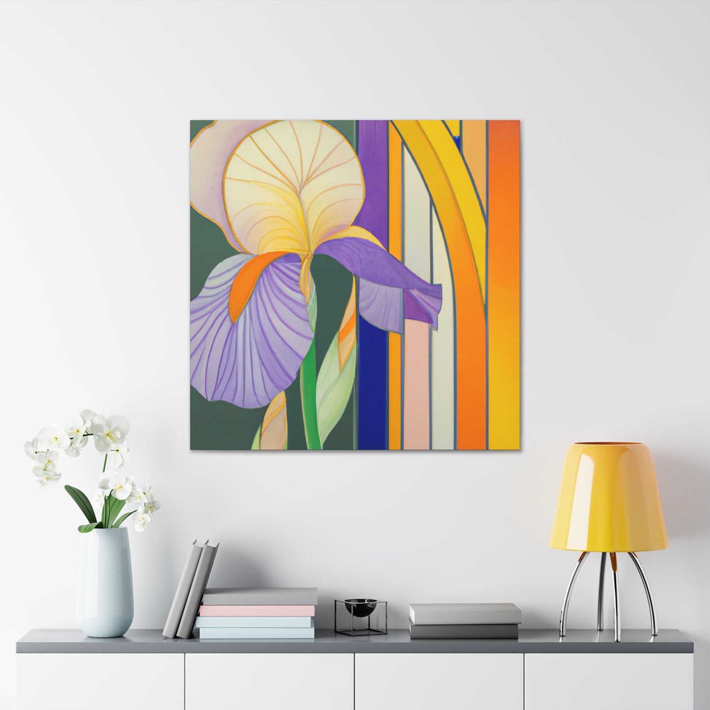 "Indomitable Iris Radiance" - Canvas